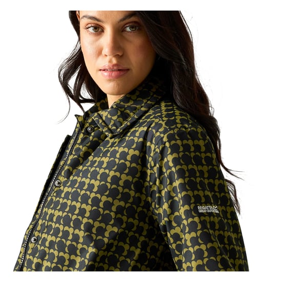 Regatta Mackintosh impermeable para mujer Orla Eclipse (negro/oliva) - Image 5