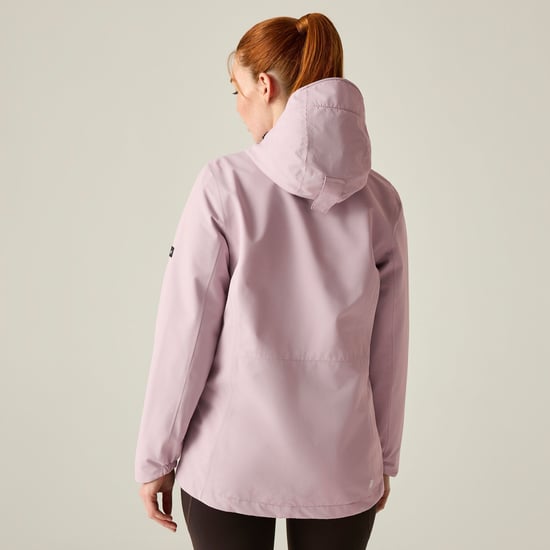 Regatta Chaqueta impermeable Hamara IV para mujer (lila empolvado/higo) - Image 3