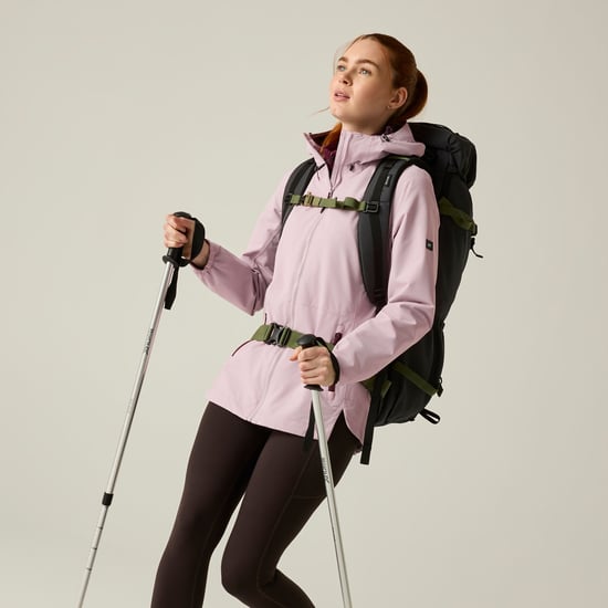 Regatta Chaqueta impermeable Hamara IV para mujer (lila empolvado/higo) - Image 4