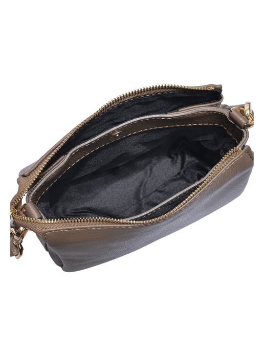 Luisa Vannini Beige Bolso de cuero - Image 4