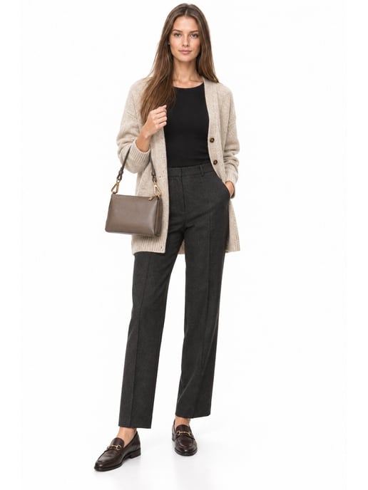 Luisa Vannini Beige Bolso de cuero - Image 6