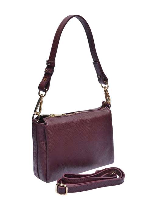 Luisa Vannini Borgoña Bolso de cuero - Image 2