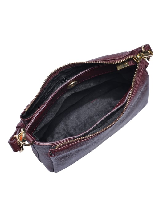 Luisa Vannini Borgoña Bolso de cuero - Image 4