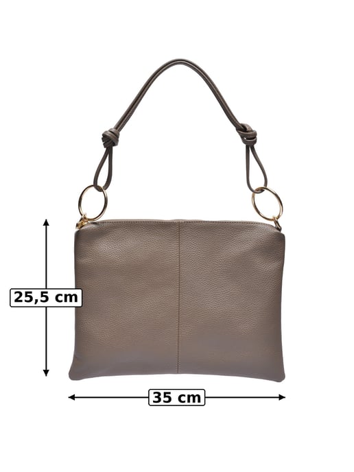 Luisa Vannini Beige Bolso de cuero - Image 5