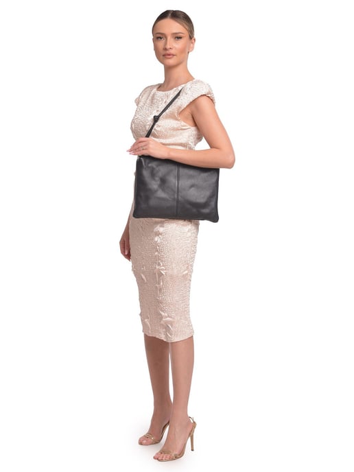 Luisa Vannini Negro Bolso de cuero - Image 5