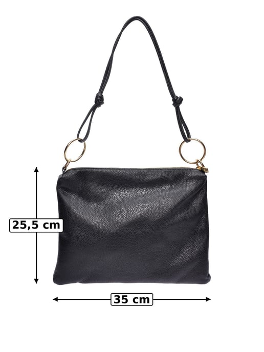 Luisa Vannini Negro Bolso de cuero - Image 6