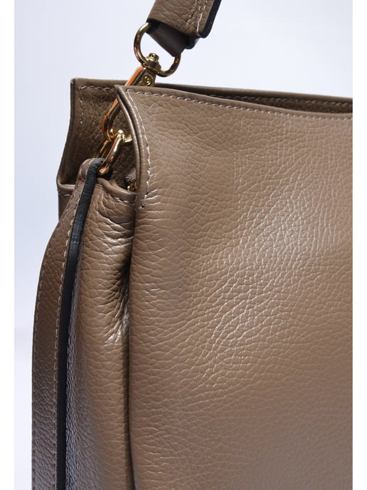 Luisa Vannini Beige Bolso de cuero - Image 3