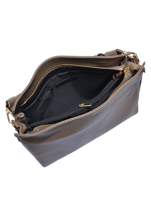 Luisa Vannini Beige Bolso de cuero - Image 4