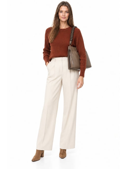 Luisa Vannini Beige Bolso de cuero - Image 6