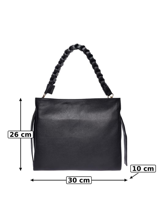 Luisa Vannini Negro Bolso de cuero - Image 6