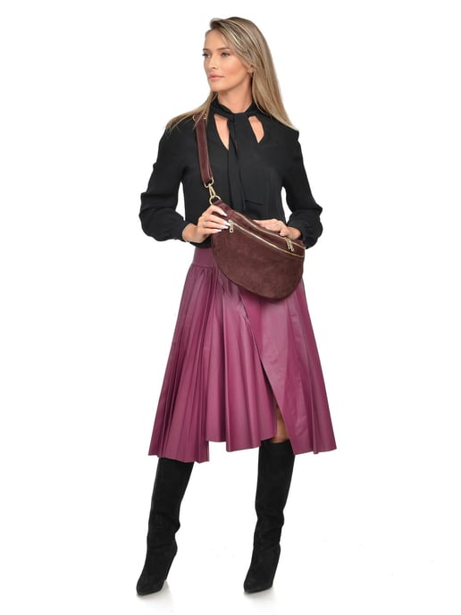 Luisa Vannini Borgoña Bolso de cuero - Image 5