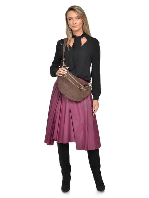 Luisa Vannini Granate Bolso de cuero - Image 5