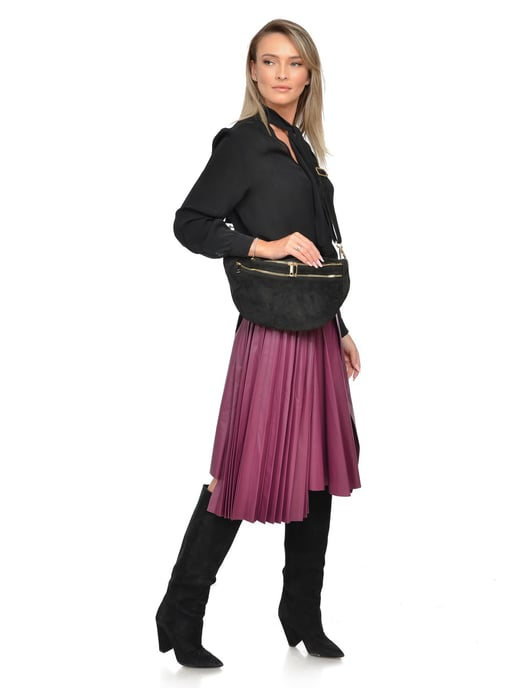 Luisa Vannini Negro Bolso de cuero - Image 5