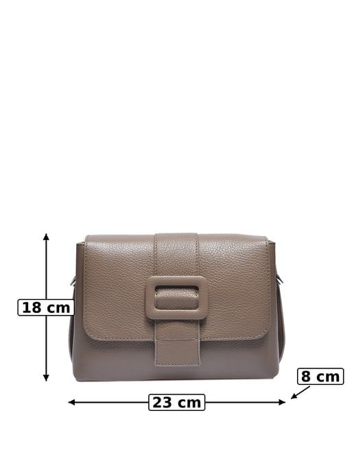 Luisa Vannini Beige Bolso de cuero - Image 5