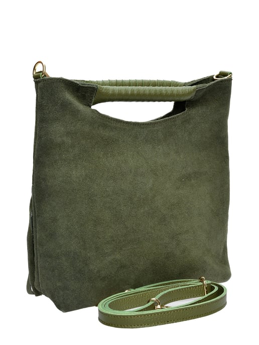 Luisa Vannini Bicolor Bolso de cuero - Image 2