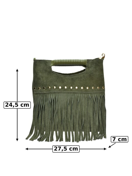 Luisa Vannini Bicolor Bolso de cuero - Image 6