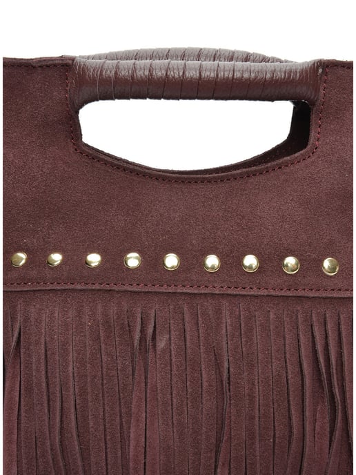 Luisa Vannini Borgoña Bolso de cuero - Image 3