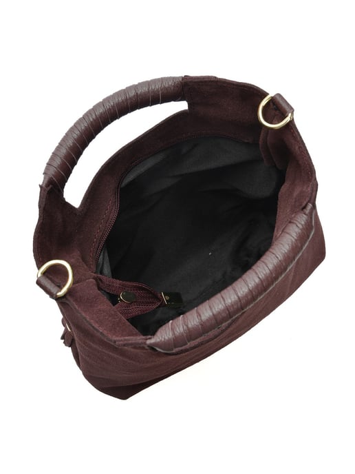 Luisa Vannini Borgoña Bolso de cuero - Image 4