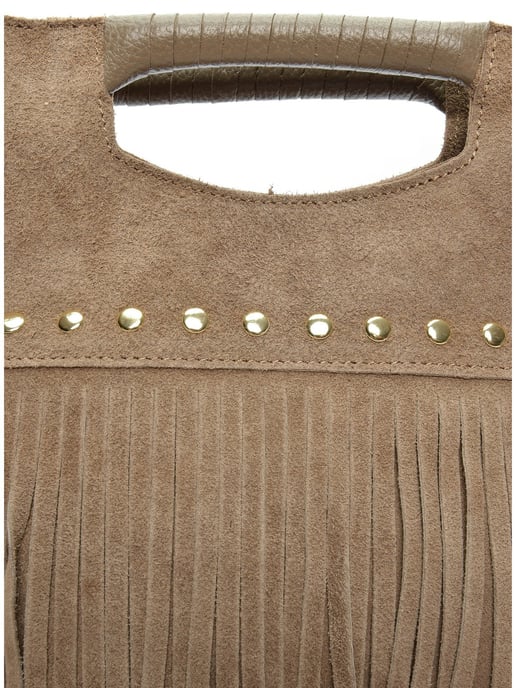 Luisa Vannini Beige Bolso de cuero - Image 3
