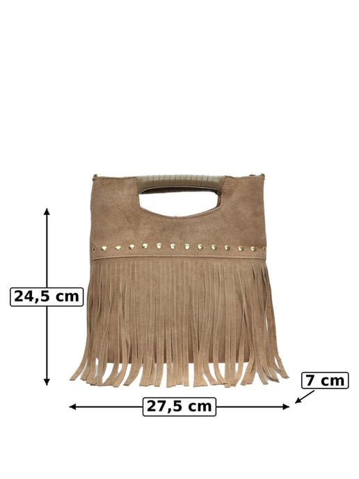 Luisa Vannini Beige Bolso de cuero - Image 6