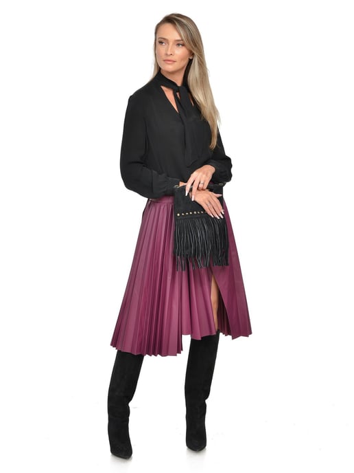 Luisa Vannini Negro Bolso de cuero - Image 5