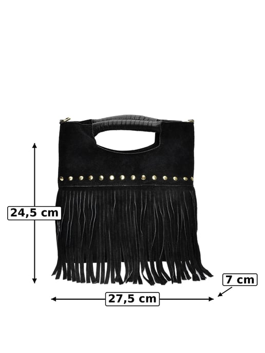Luisa Vannini Negro Bolso de cuero - Image 6