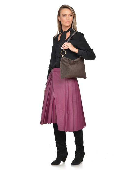 Luisa Vannini Granate Bolso de cuero - Image 5