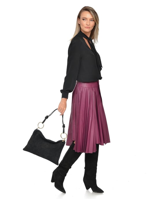 Luisa Vannini Negro Bolso de cuero - Image 5
