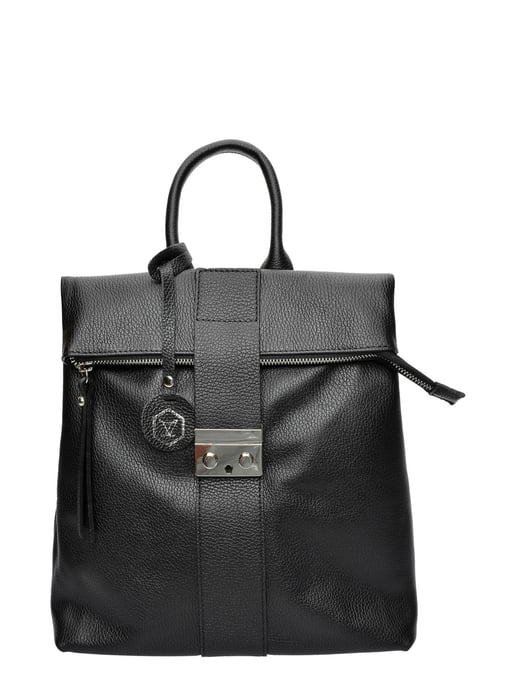 Luisa Vannini Negro Bolso de cuero - Image 1
