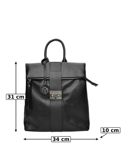 Luisa Vannini Negro Bolso de cuero - Image 6