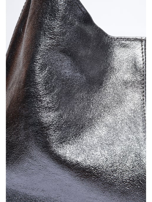Luisa Vannini Grey Bolso de cuero - Image 3