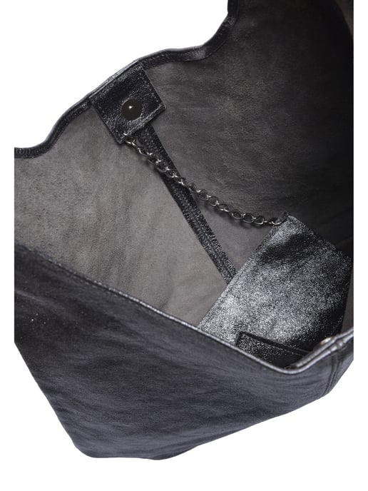 Luisa Vannini Grey Bolso de cuero - Image 4