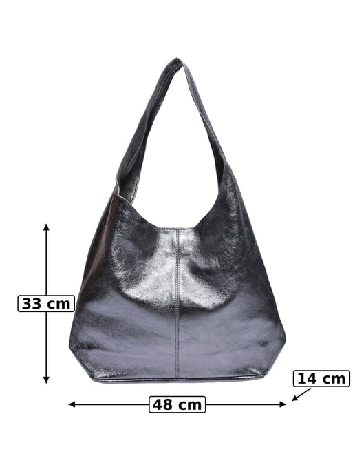 Luisa Vannini Grey Bolso de cuero - Image 5