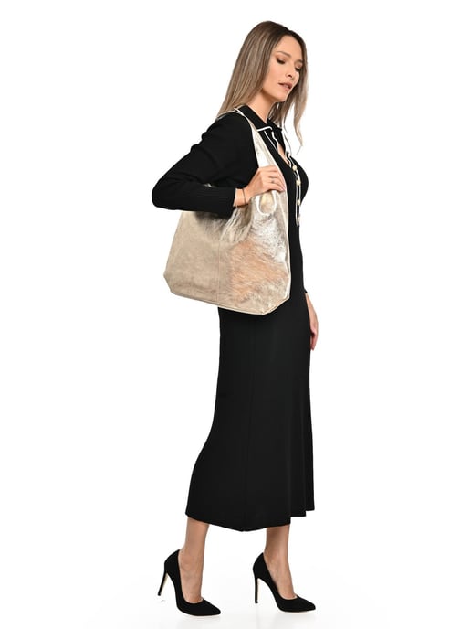 Luisa Vannini Oro Bolso de cuero - Image 5