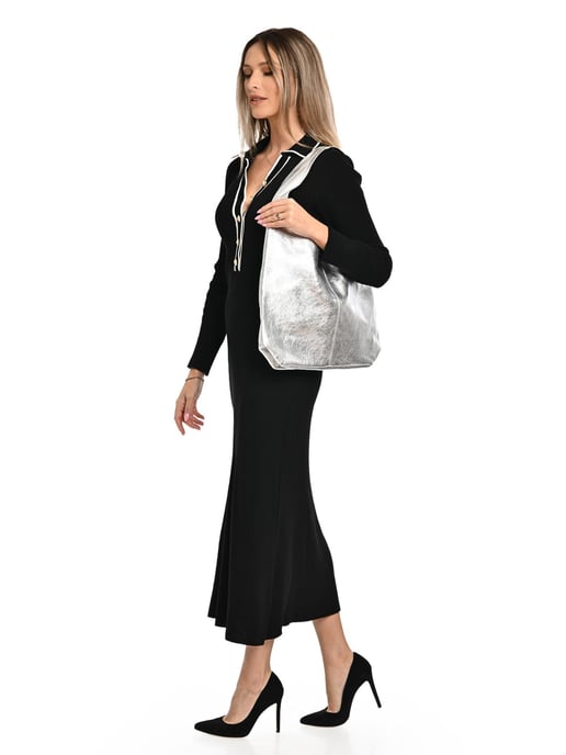 Luisa Vannini Plata Bolso de cuero - Image 5
