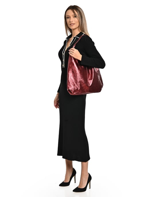 Luisa Vannini Rojo Bolso de cuero - Image 5