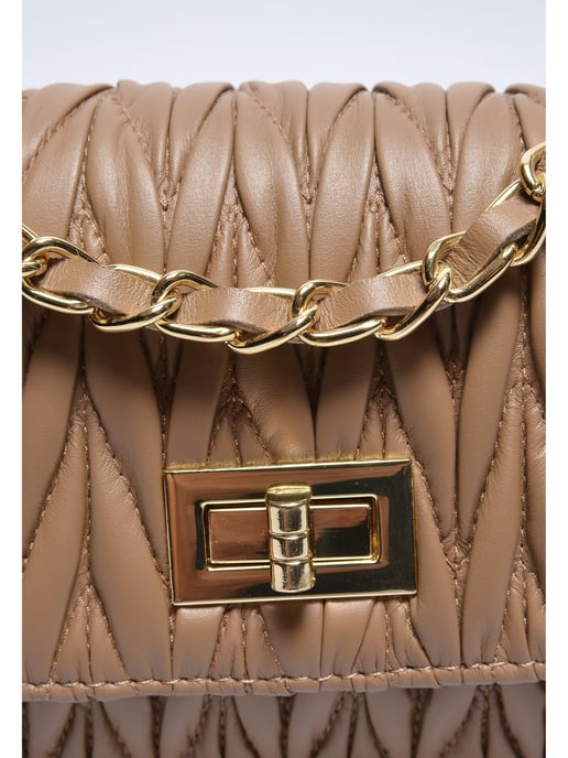 Luisa Vannini Beige Bolso de cuero - Image 3