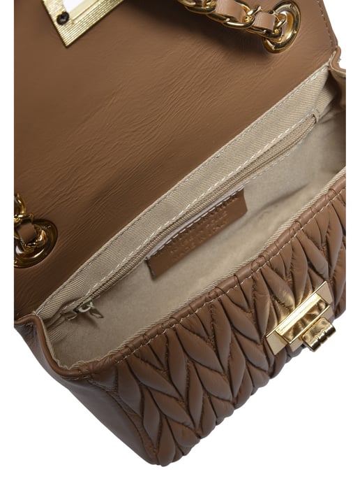 Luisa Vannini Beige Bolso de cuero - Image 4