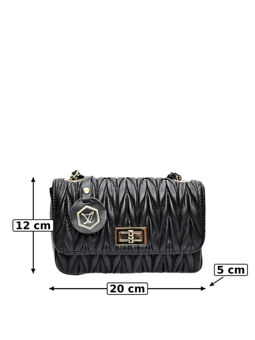Luisa Vannini Negro Bolso de cuero - Image 6