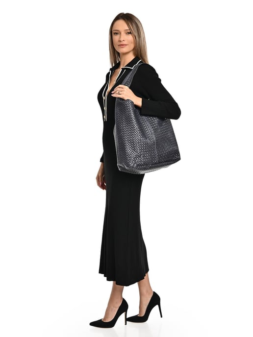 Luisa Vannini Azul Bolso de cuero - Image 5