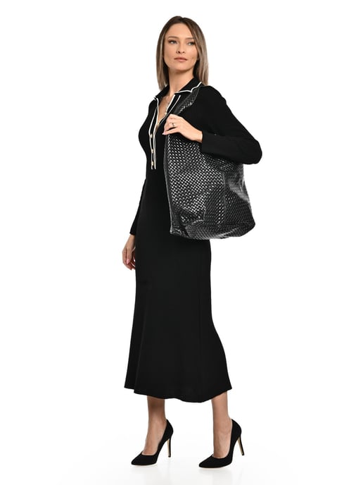 Luisa Vannini Negro Bolso de cuero - Image 5