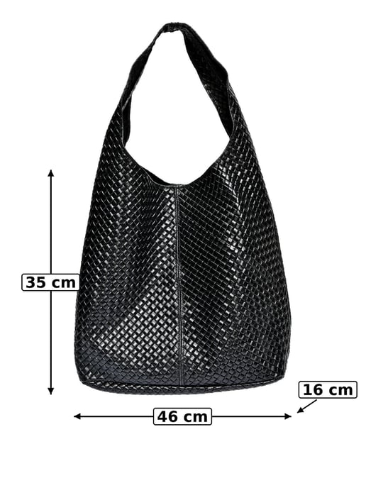 Luisa Vannini Negro Bolso de cuero - Image 6
