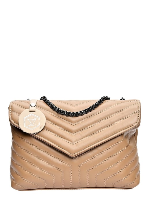 Luisa Vannini Beige Bolso de cuero - Image 1