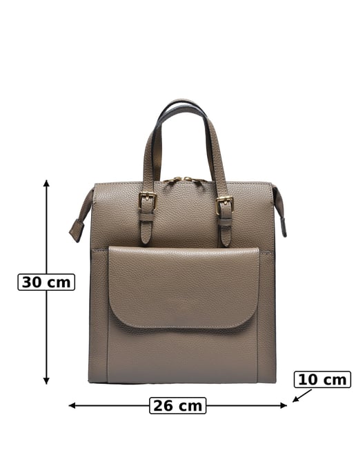 Luisa Vannini Beige Bolso de cuero - Image 5