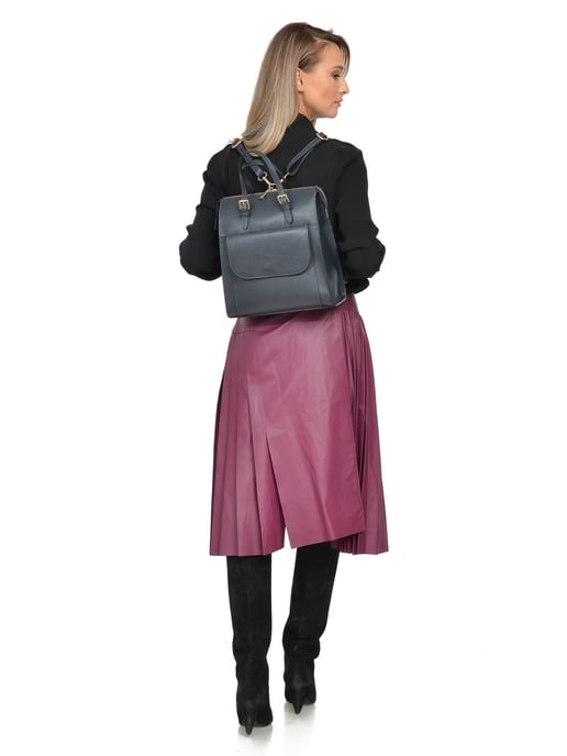 Luisa Vannini Azul Bolso de cuero - Image 5