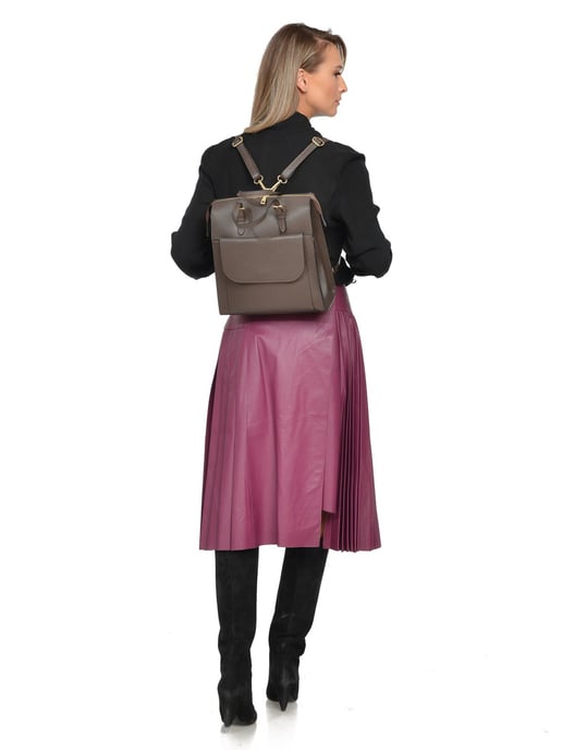 Luisa Vannini Granate Bolso de cuero - Image 5