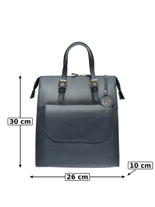 Luisa Vannini Azul Bolso de cuero - Image 6