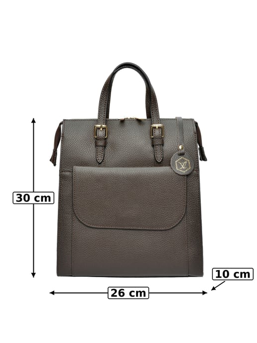 Luisa Vannini Granate Bolso de cuero - Image 6