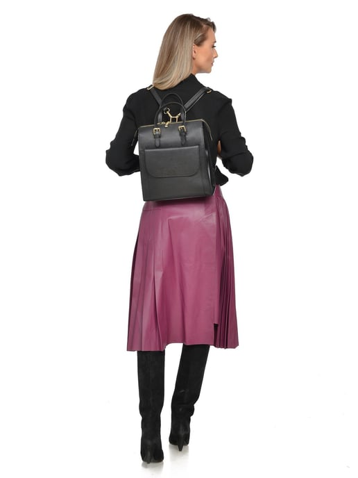 Luisa Vannini Negro Bolso de cuero - Image 5