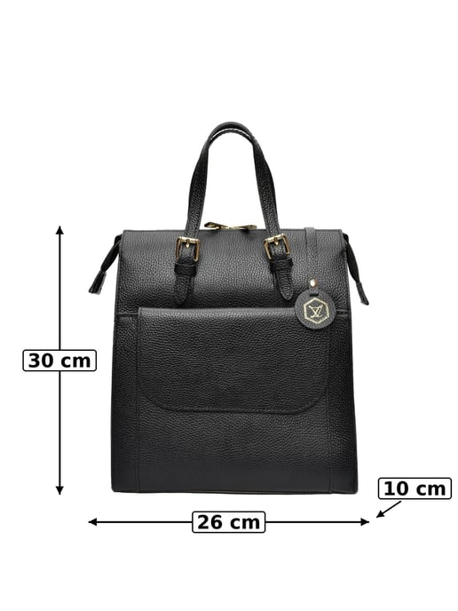 Luisa Vannini Negro Bolso de cuero - Image 6